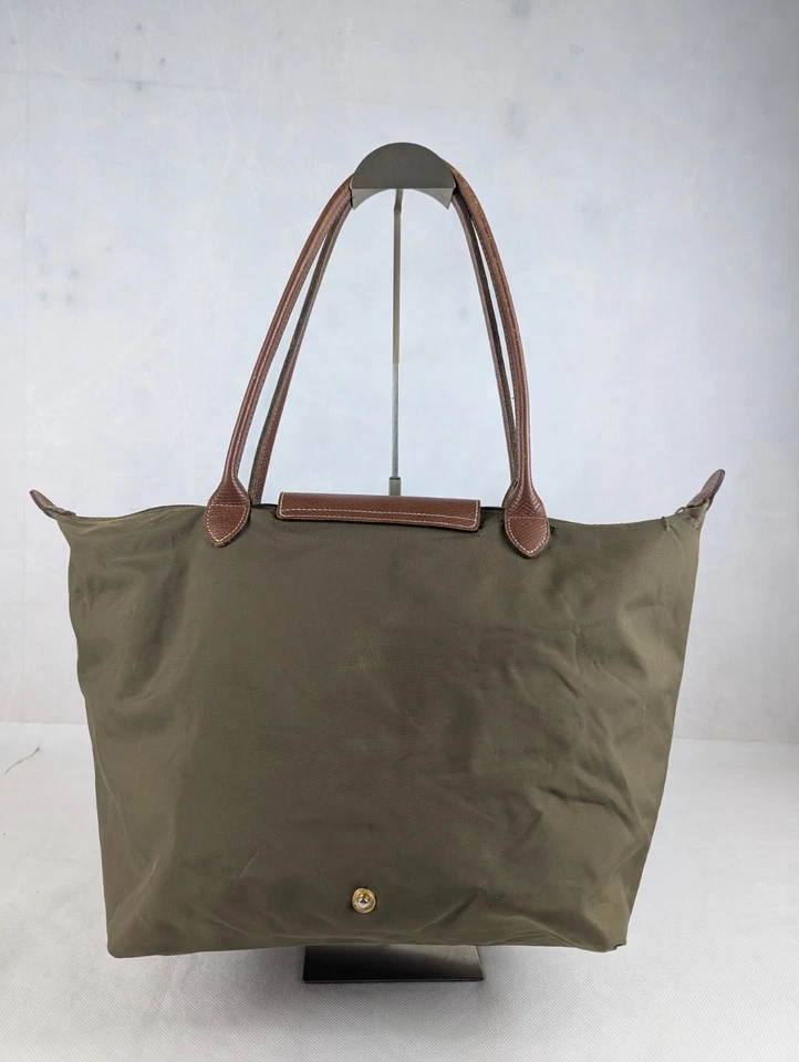 Longchamp Le Pliage Green Nylon Bag Authentic - Shoulder Bag - Made in China. - Image 2 of 4