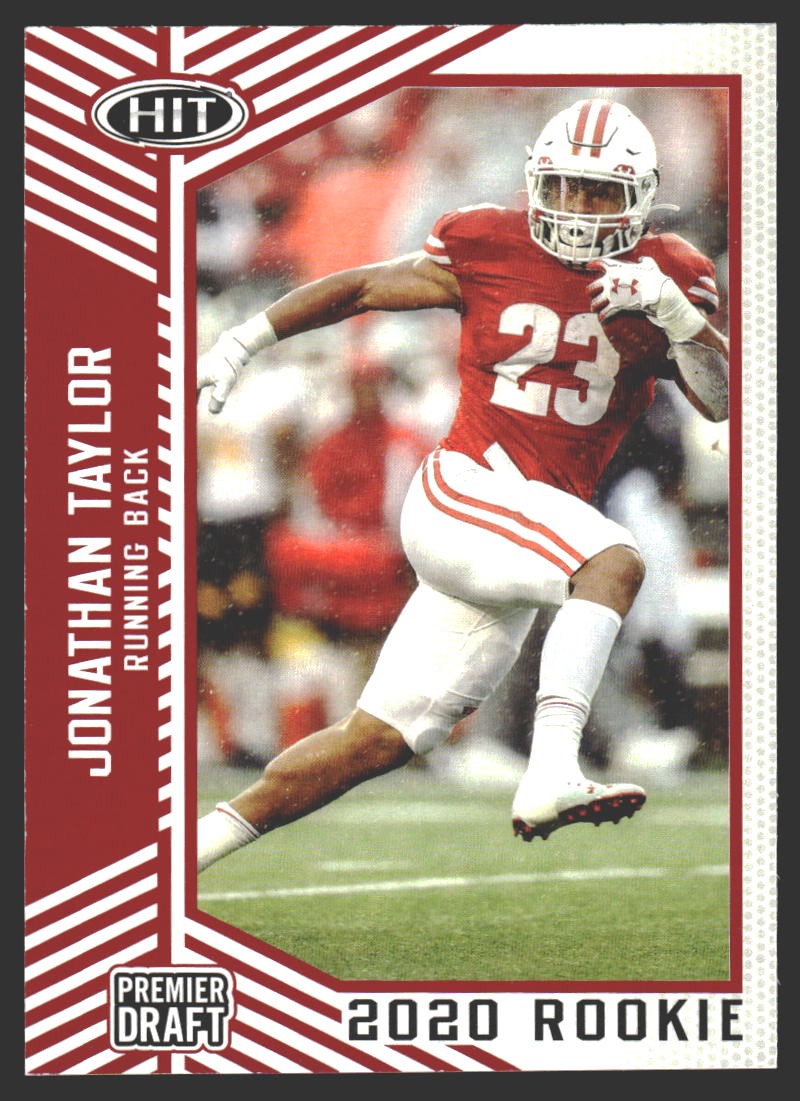 Jonathan Taylor #82 2020 SAGE HIT Red Wisconsin Badgers