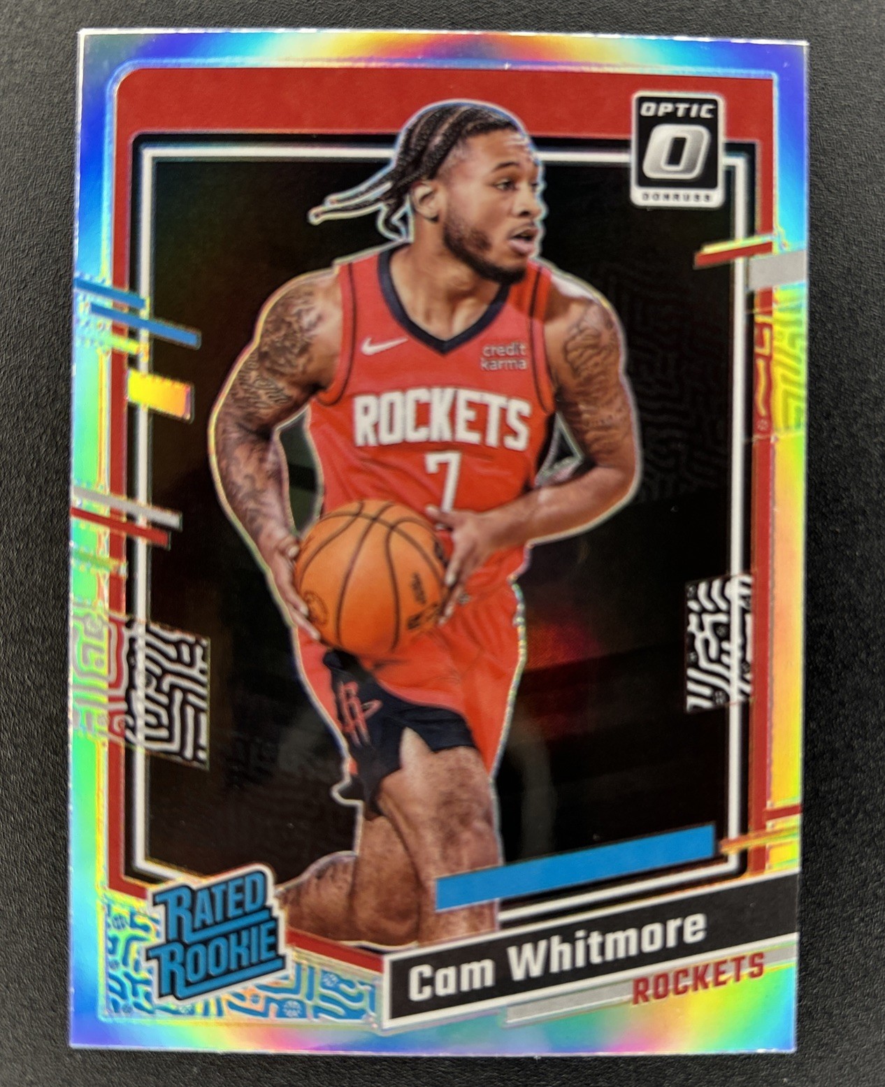 2023-24 Optic Rated Rookie Silver Holo Prizm CAM WHITMORE RC Wizards #217
