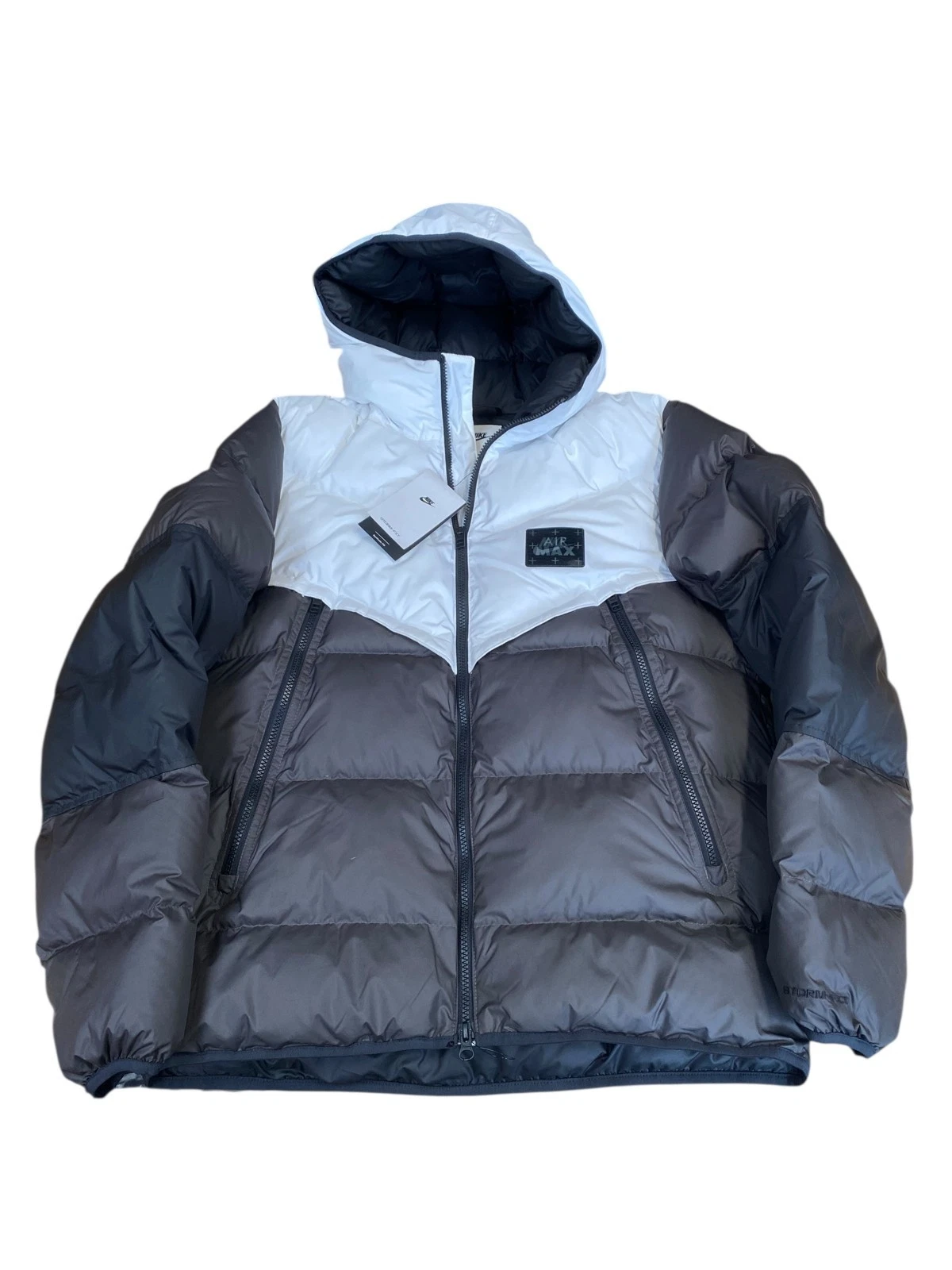 Nike Air Max Storm-Fit Puffer Jacket Mens Medium Black White Zip Primaloft Hood
Opens in a new windo