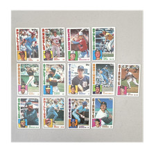 Topps 1984 MLB Baseball Card Lot x13 Steve Garvey Von Hayes Dan Meyer Gumpert