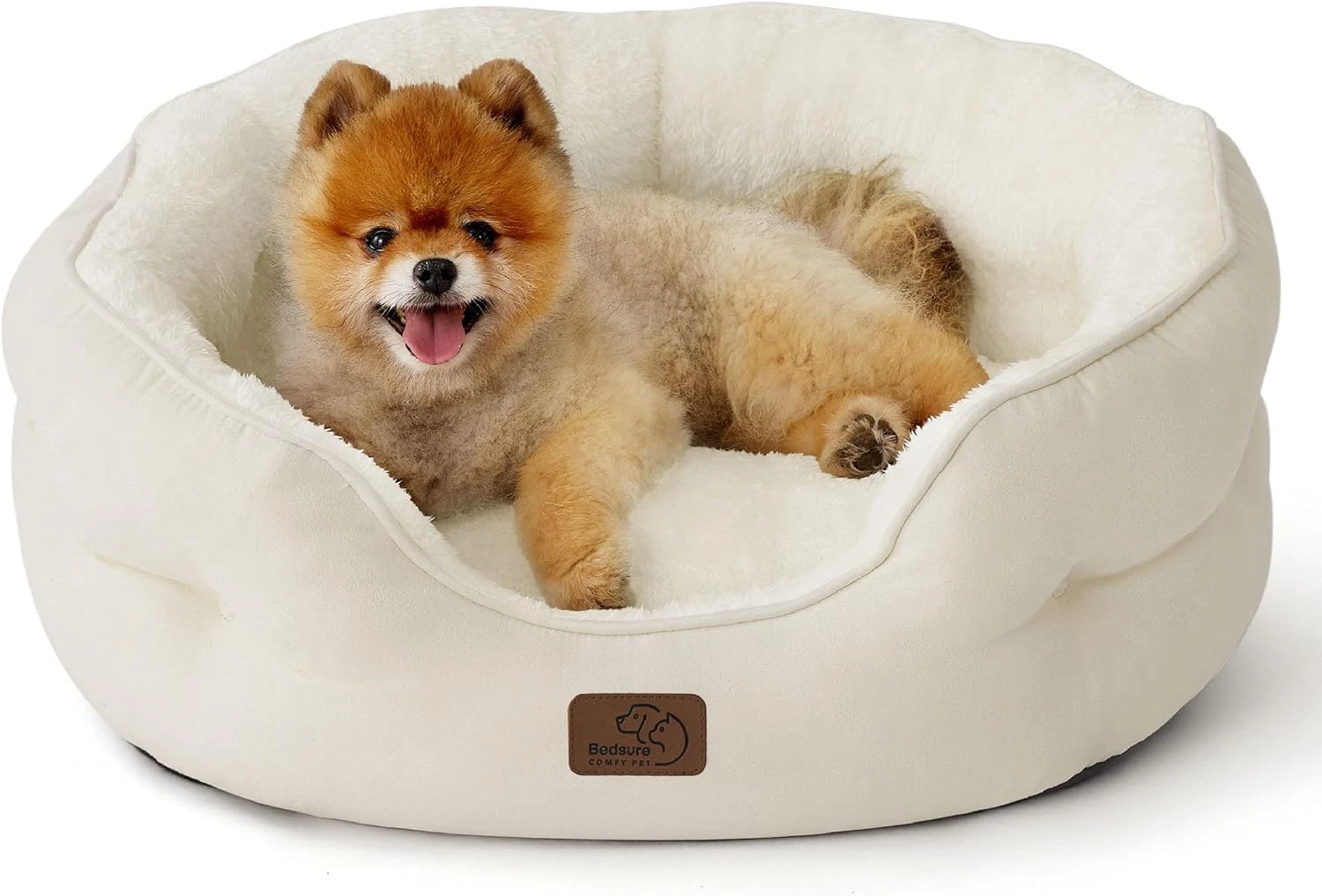Dog Beds for Small Dogs - round Cat Beds for Indoor Cats, Washable Pet Bed for P