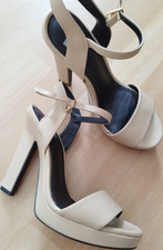 even&odd Damen Sandalen Beige Riemchen Blocka...