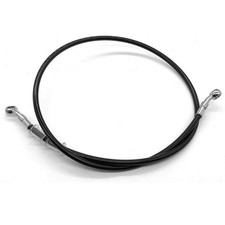 Sleek Black Motorcycle Brake Oil Hose Compatible with Different Bike Models