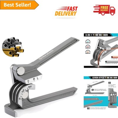 Robust 3-IN-1 Aluminum Pipe Bender: Perfect for Home Improvements & Repairs
