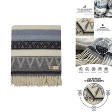Cozy Blankets Zealand Virgin Wool Throw Blanket, Indoor Outdoor Blankets And
