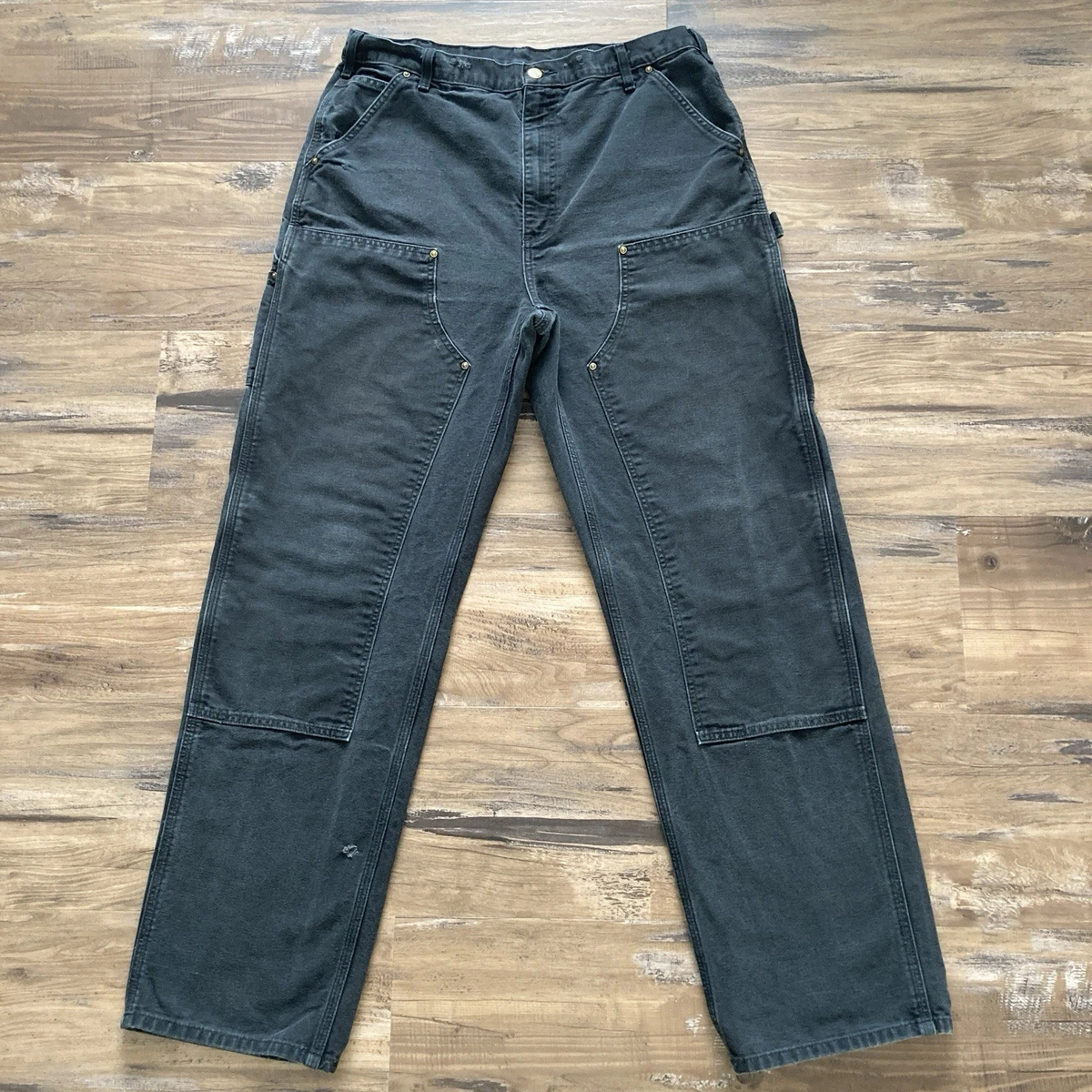 パンツ Carhartt Double Knee 36X30 MENS 36x29 - Olive Carhartt Rugged Double Knee Relaxed Fit Utility