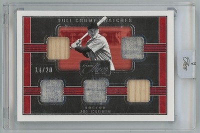 Joe Cronin Jersey Bat /20 2023 Panini Three and Two Full Count Swatches