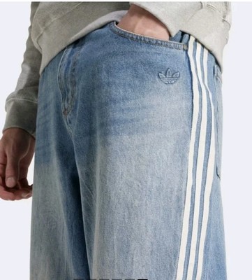 Rare! Adidas Adilenium Season 3 Loose Fit Denim Pants Jeans