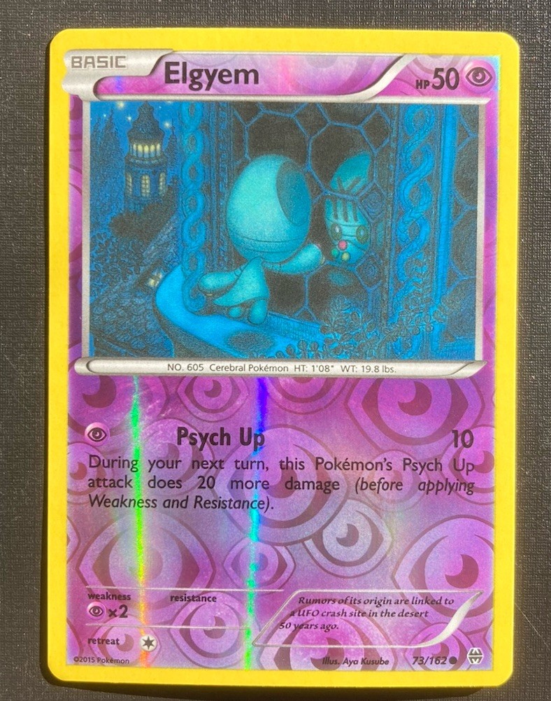 Elgyem 73/162 Pokémon Breakthrough Reverse Holo Common TCG LP