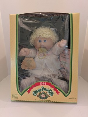 1984 Vintage CABBAGE PATCH KIDS Doll With Pacifier New In Box Alexis Cora