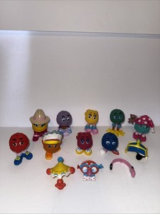 1989 McDonald’s Fry Guy Interchangeable Lot 9 Figures And 4 Hats