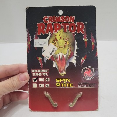 New In Package Crimson Raptor 100 GR Replacement Blades