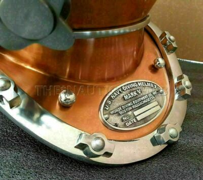 Plongée Casque Américain Marine Mark V Ancien Foncé Mer