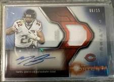 Matt Forte 2014 Topps Platinum Refractor Veteran Jersey Patch Auto /15