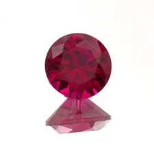 (2mm - 15mm) Round AAA Lab Created Ruby 