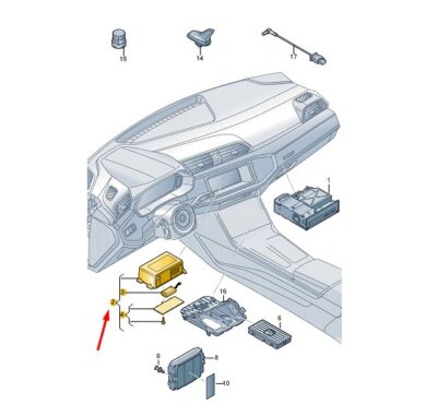 NEW AUDI Q3 F3 ONLINE SERVICES CONTROL UNIT 3Q1035285D GENUINE