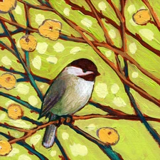 Modern Bird I by Jennifer Lommers Fine Art Print Wildlife Nature Poster 11x14