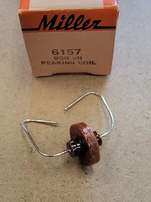 J.W.Miller 6157  950uH Peaking Coil * NEW IN PACKAGE *