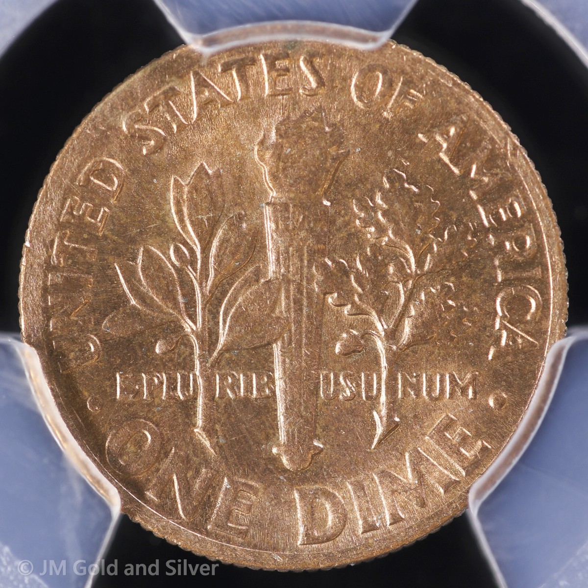 1969 D Roosevelt Dime PCGS MS 64 | Mint Error Reverse Missing Clad
