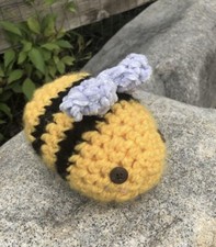 Cute Crochet Bee Plushie  Yellow And Black  Soft Toys and Gifts  Amigurumi
