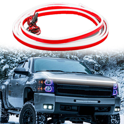 Car Hood Light Led Strip Dynamic Scan Start Up Kit For Chevy Silverado 1500 2500