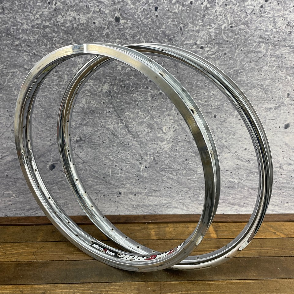 Alienation BMX Rims Runaway Deviant 36h 20 in Chrome Hoop 36 Hole Set ...