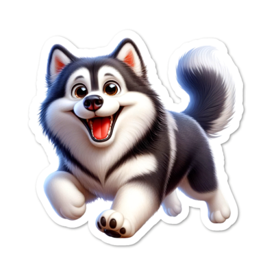 #ad #ad Husky Dog Funny Pet Vinyl Sticker Water Resistant Indoor Use Laptop 2 Sizes $4.25