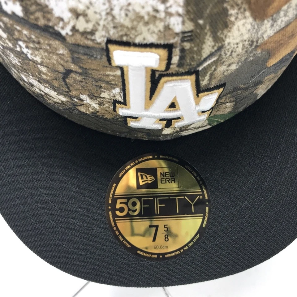 New Era Los Angeles Dodgers 40th Anniversary 59Fifty Hat, Size 7 5/8 - Camo/Grey - Image 3 of 4