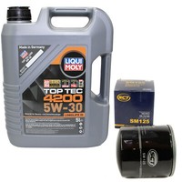 MotoröL Set 5W-30 5 Liter + ÖLfilter SM 125 FüR Hyundai Ix35 KIA 2.0 Mitsubishi