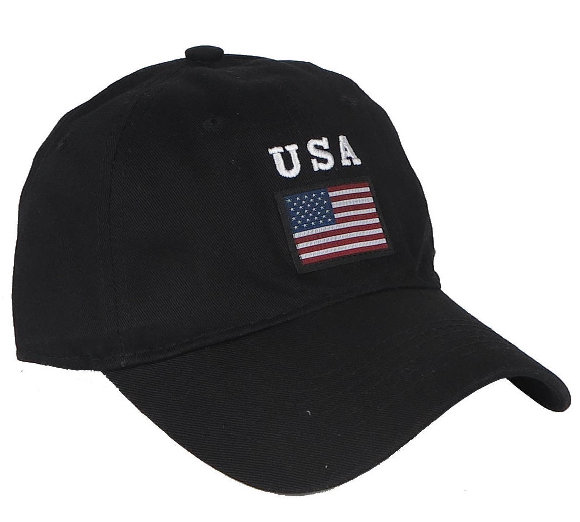USA Flag Embroidered Adjustable Baseball Cap Hat New-image