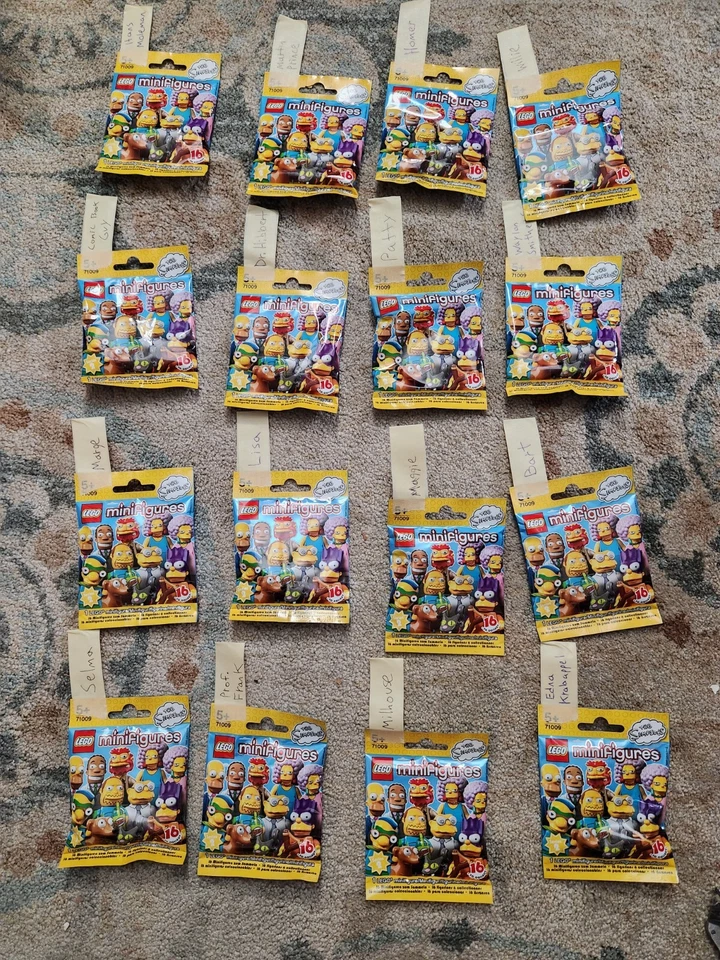 New Sealed Complete Set LEGO 71009 Collectible Minifigures The Simpsons Series 2 - Image 3 of 4
