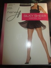 HANES Plus BARELY BLACK Nylon PANTYHOSE - Size PLUS TALL - 170 to 210 lbs - 2014