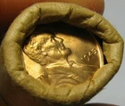 1945 P OBW OLD BANK WRAP ROLL BU UNCIRCULATED LINCOLN WHEAT CENT PENNIES