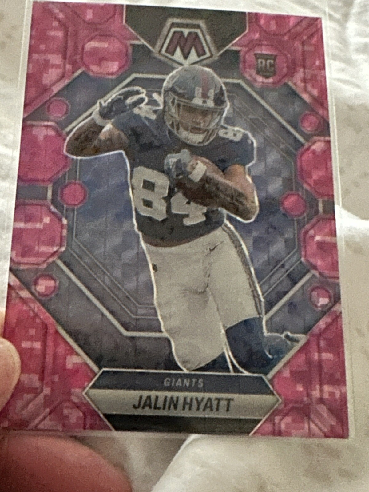 2023 Panini Mosaic - Rookies Camo Pink Mosaic Prizm #329 Jalin Hyatt (RC)