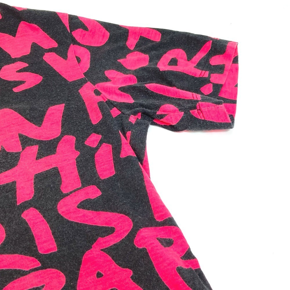 LOUIS VUITTON Graffiti T-Shirt Size S Pink X Black Auth men from 