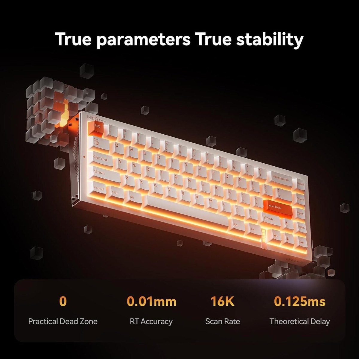 MelGeek REAL67 Wired Magnetic Keyboard - Sodium-White | eBay