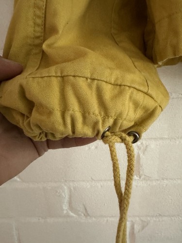 Coffee shop Women’s Jacket Yellow Button/zip/tie Cinch Waste Size XL - Picture 3 of 18