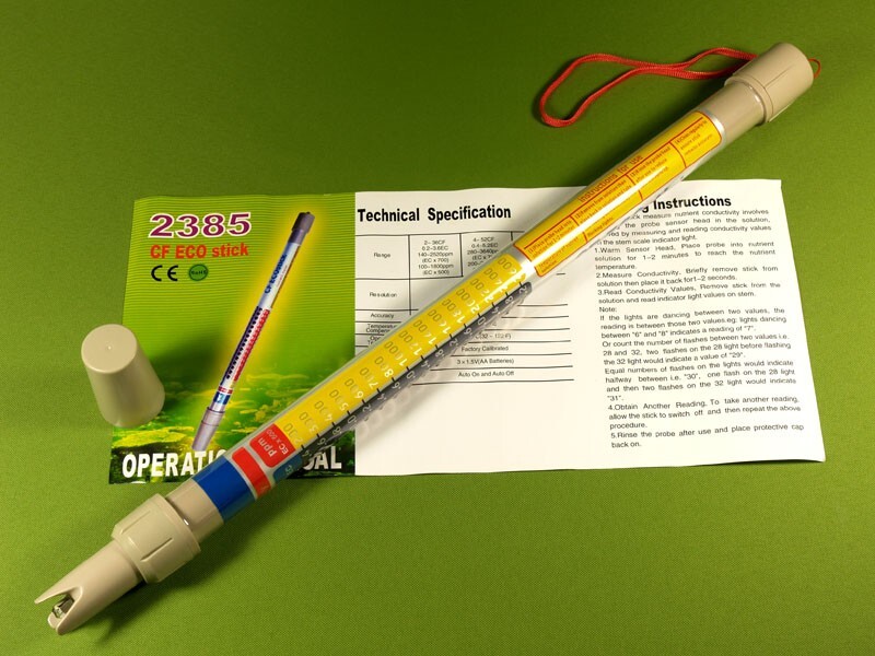 NUTRIENT STRENGTH TEST WAND TRUNCHEON METER HYDROPONIC EC/PPM/CF HYDROPONICS UK