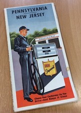 1963 Vintage Rand McNally Map Of Pennsylvania And New Jersey