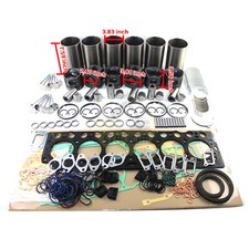 D6D D6E Engine Overhaul Rebuild Kit For Volvo EC210B Excavator Steer Loader
