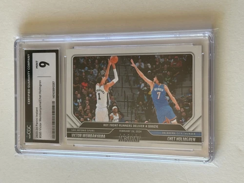 2023 Panini Instant #385 VICTOR WEMBANYAMA vs CHET HOLMGREN Rookie RC Card CGC 9