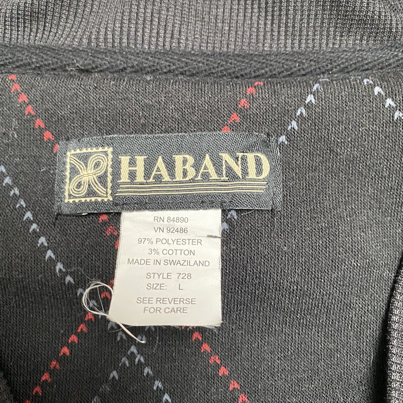 Vintage Haband Knit Cardigan Argyle Pockets 90s D… - image 13