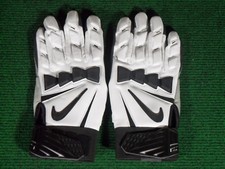 New Nike Hyperbeast 2.0 Padded Impact Lineman Football Gloves White Black