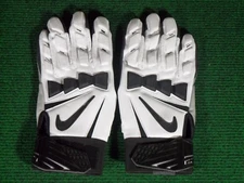 New Nike Hyperbeast 2.0 Padded Impact Lineman Football Gloves White Black