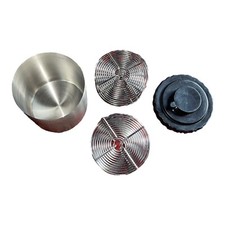 Vintage Developing Tank with 2 35 mm Developing Spirals Stainless Steel