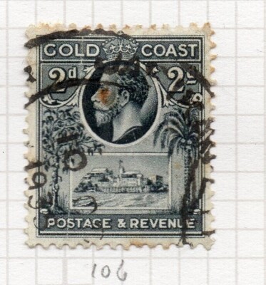 Gold Coast 1921 GV Early Issue Fine Used 2d. NW-203334