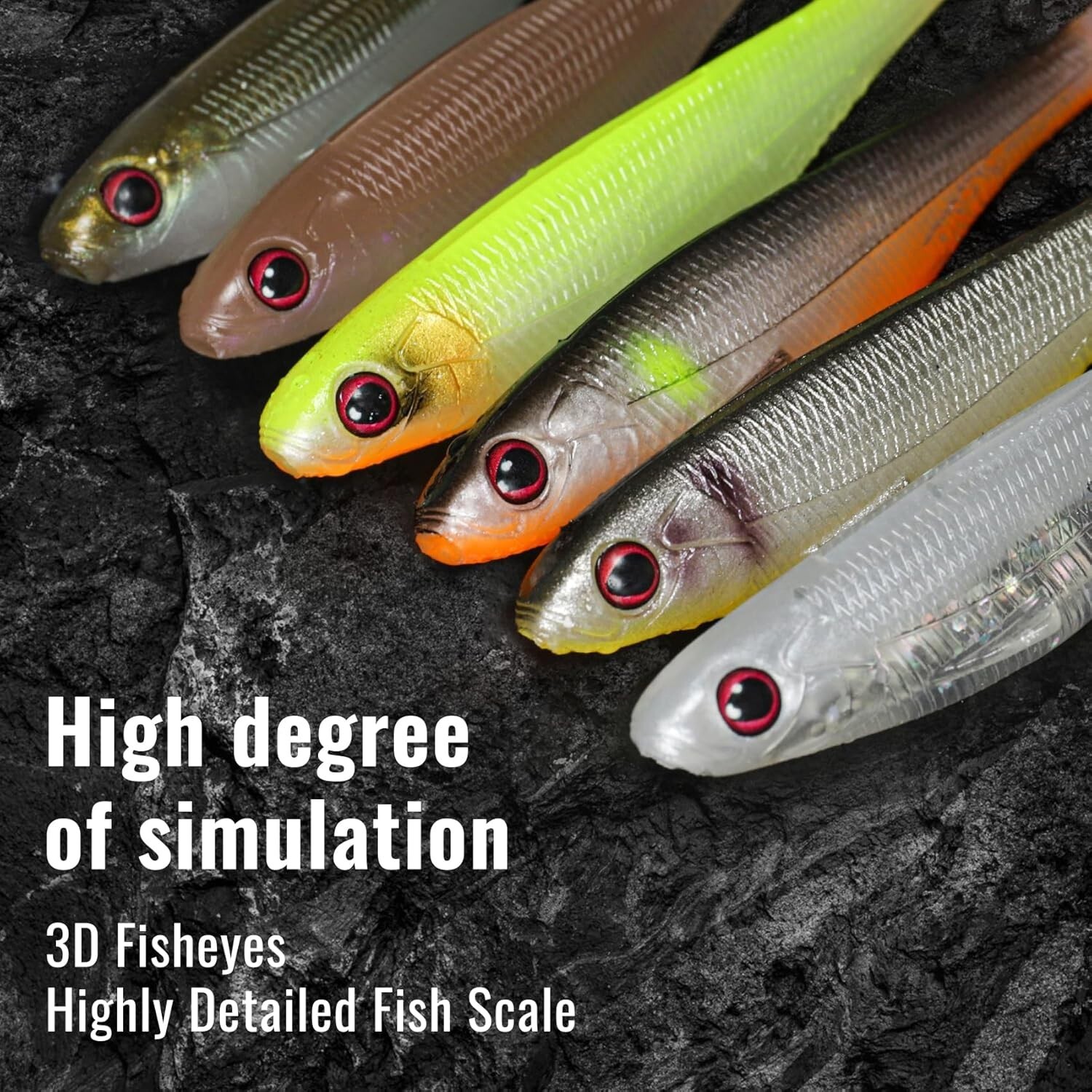 Vibrating 2.5in Soft Swimbaits - 24pc Set for Family Fishing Adventures - Image 5