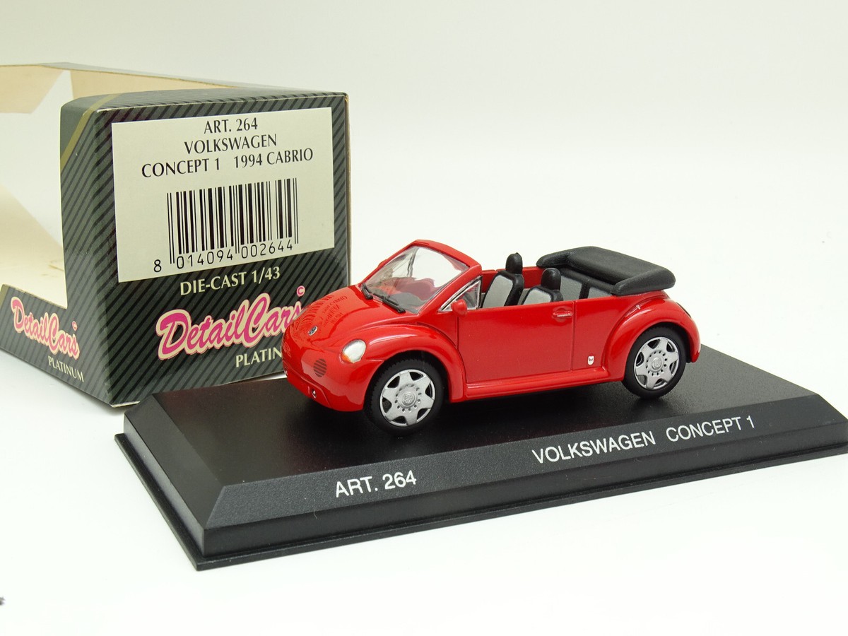 【美品】Volkswagen The Beetle Cabriolet 1/43 Detail Cars 1/43 - VW BEETLE CABRIOLET RED 1994 | eBay