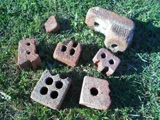 7 Creek Tumbled Smooth Landscaping Brick Rock / Flower Garden Art Water Bricks